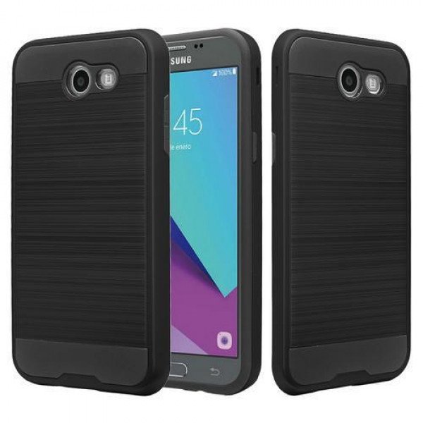 Wholesale Samsung Galaxy J3 Emerge, J3 (2017) Armor Hybrid Case (Black)
